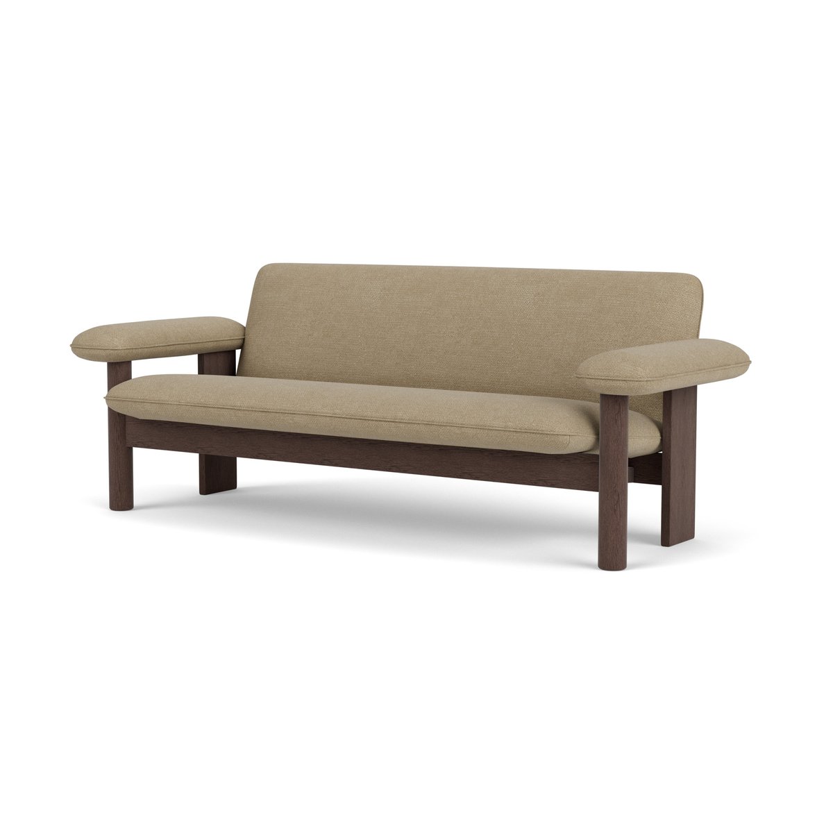 Audo Copenhagen Brasilia sofa 2-seats Dark oak-Audo Bouclé 02