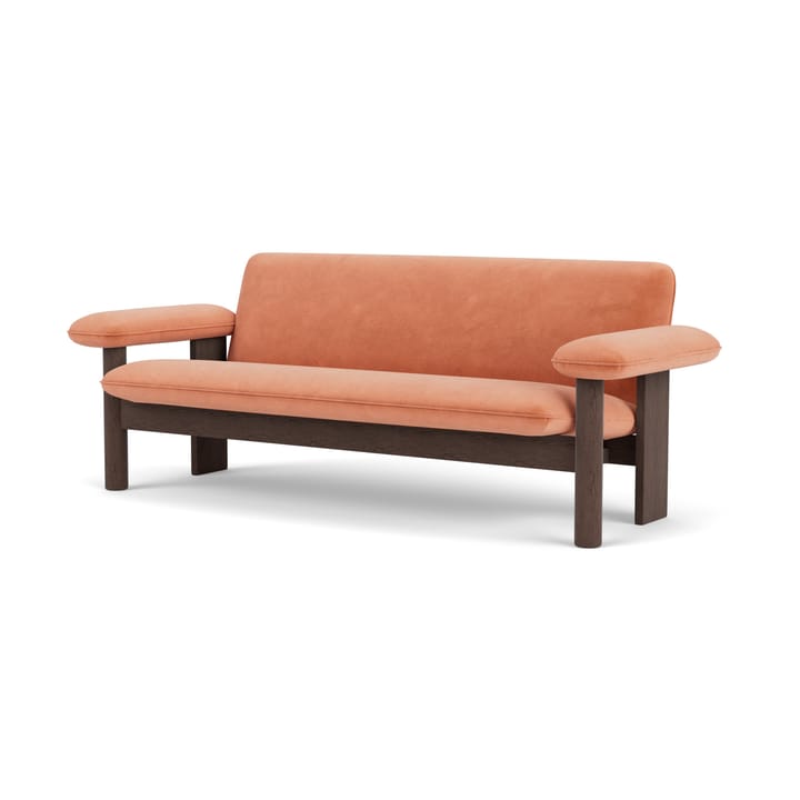 Brasilia sofa 2-seats, Dark oak-Avalon 012 Audo Copenhagen