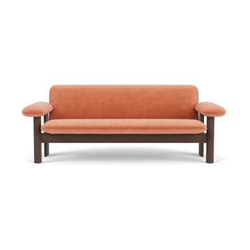 Brasilia sofa 2-seats - Dark oak-Avalon 012 - Audo Copenhagen