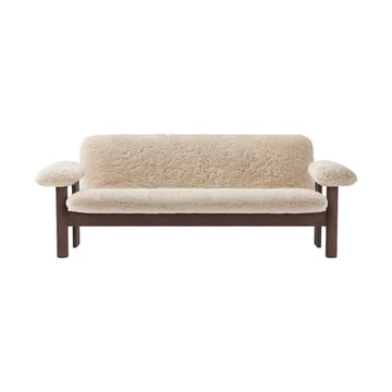 Brasilia sofa 2-seats - Dark oak-Nature sheepskin curly - Audo Copenhagen