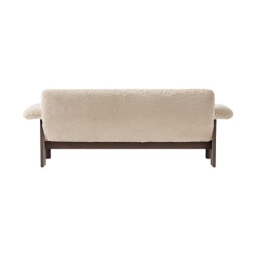 Brasilia sofa 2-seats - Dark oak-Nature sheepskin curly - Audo Copenhagen