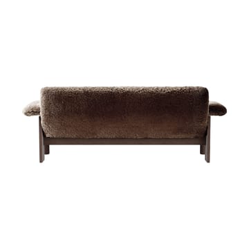 Brasilia sofa 2-seats - Dark oak-Sahara sheepskin curly - Audo Copenhagen