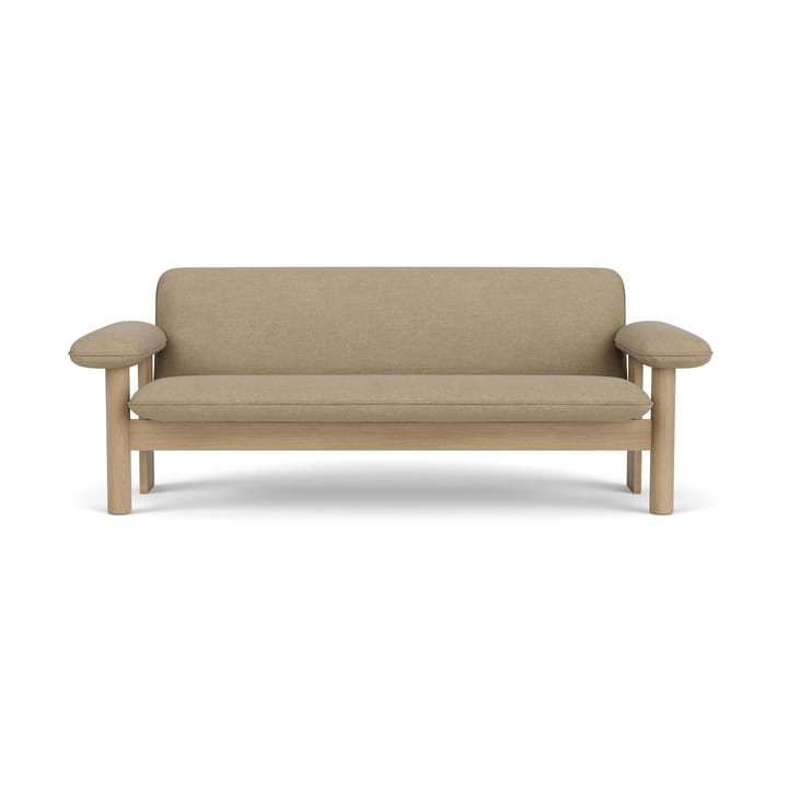 Brasilia sofa 2-seats, Natural oak-Audo Bouclé 02 Audo Copenhagen