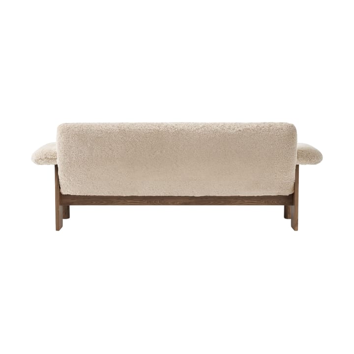 Brasilia sofa 2-seats, Walnut-Nature sheepskin curly Audo Copenhagen