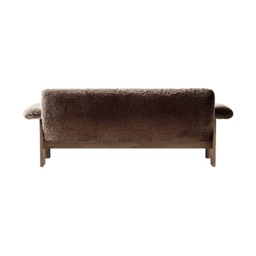 Brasilia sofa 2-seats - Walnut-Sahara sheepskin curly - Audo Copenhagen