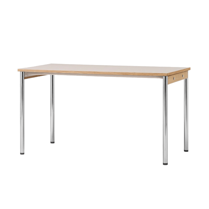 Co Table conference table 140x70cm - Chrome, laminate creme - Audo Copenhagen