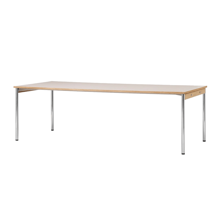 Co Table conference table 240x100cm - Chrome, laminate creme - Audo Copenhagen