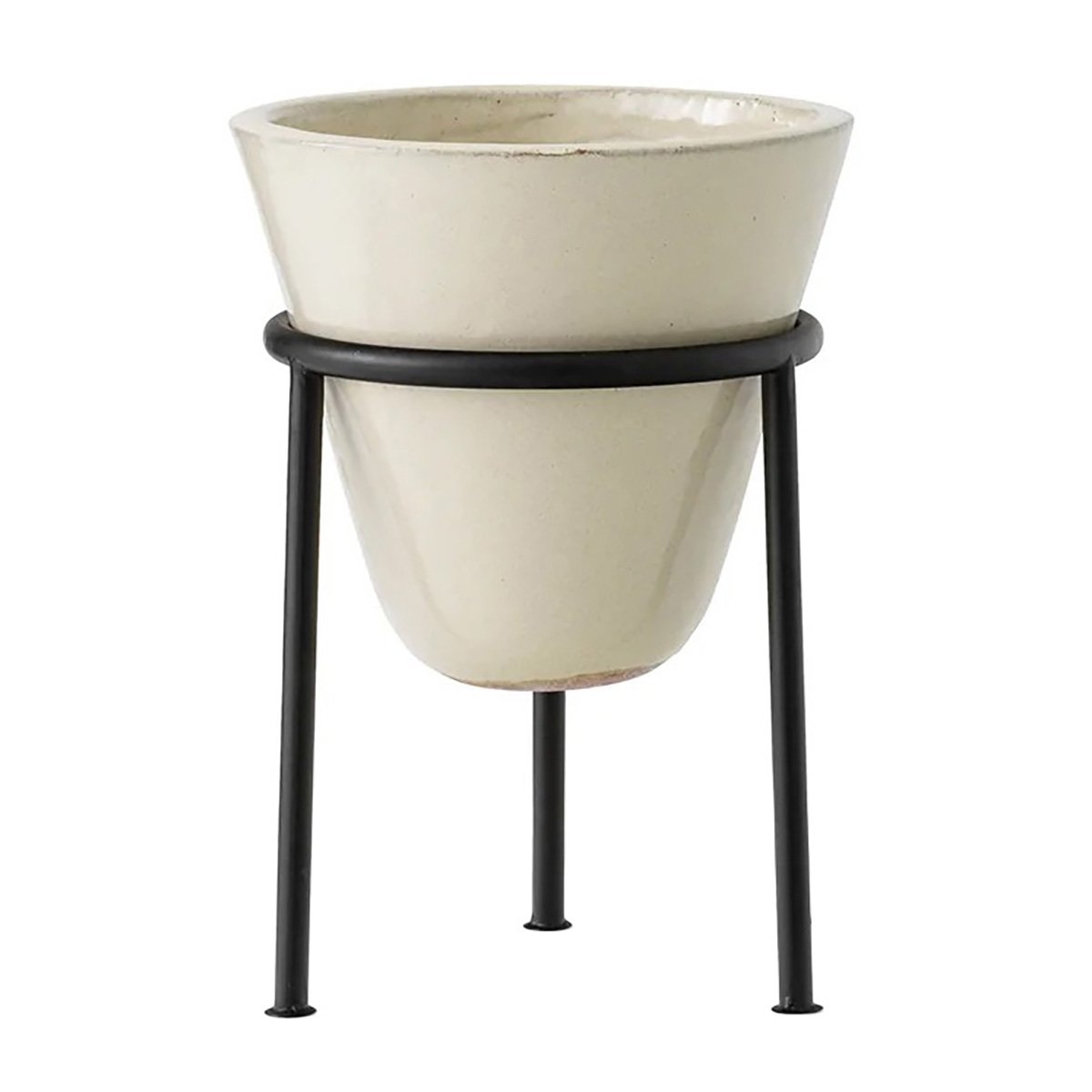 Audo Copenhagen Daiza flower pot with st Ø25x35 cm Ivory