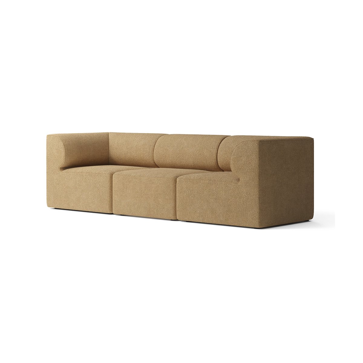 Audo Copenhagen Eave 86 modular sofa configuration 2 Audo Bouclé 06 (Gold)