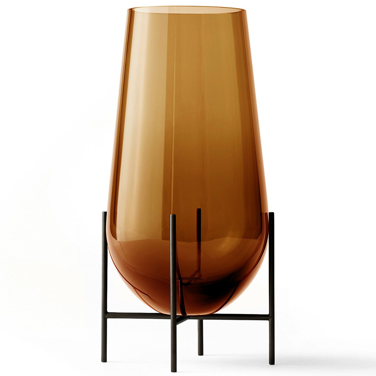 Audo Copenhagen Echasse vase L Amber-bronzed brass