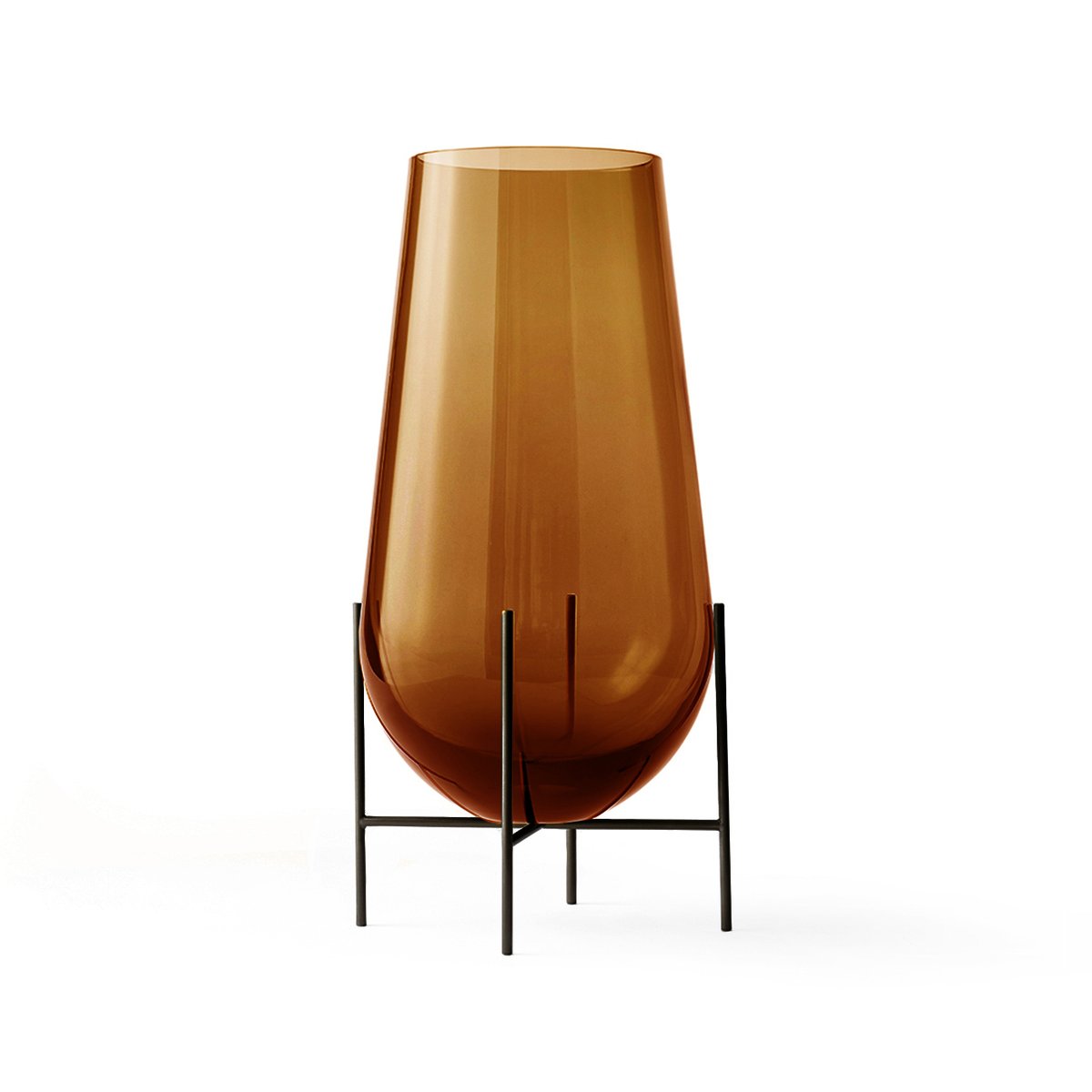 Audo Copenhagen Echasse vase S Amber-bronzed brass