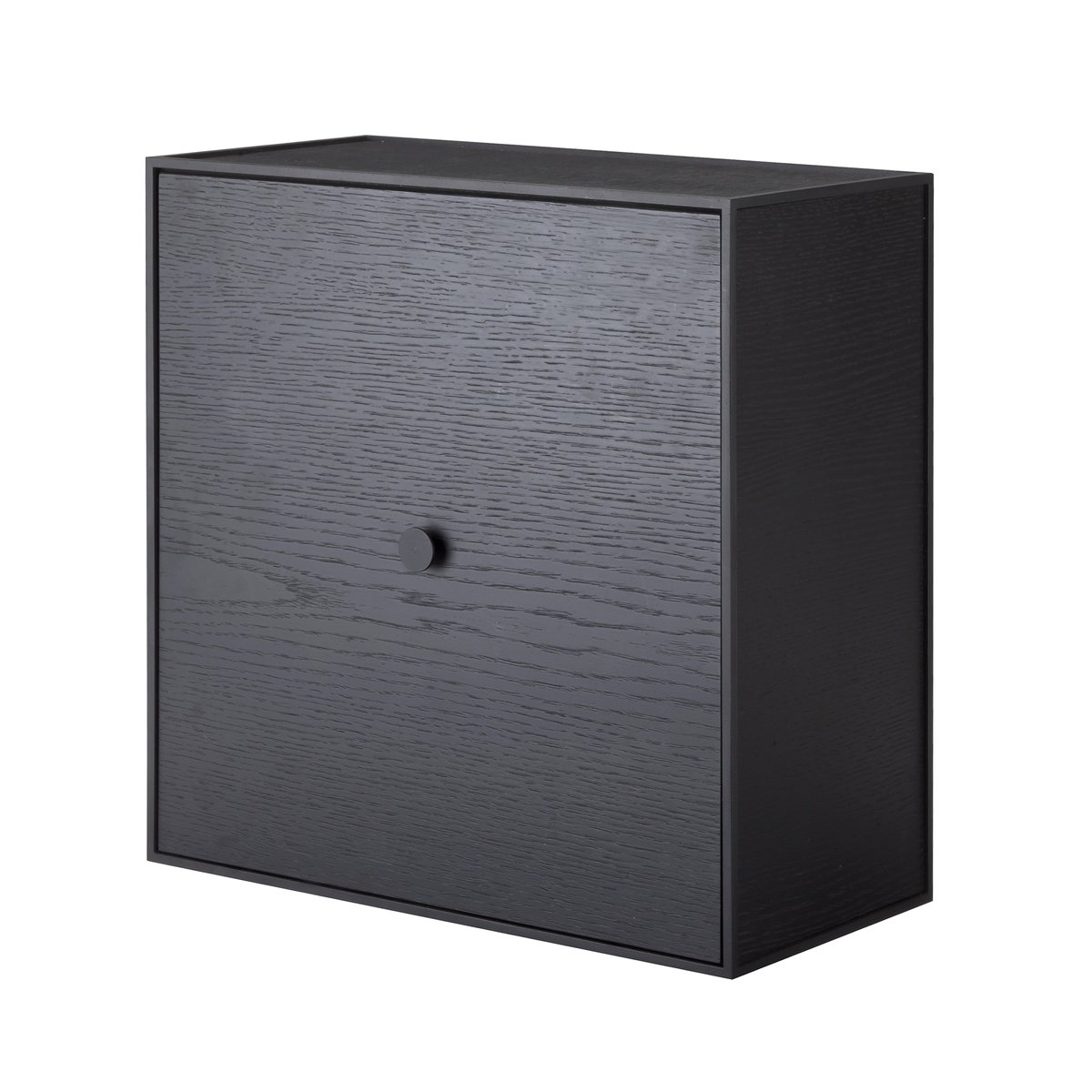 Audo Copenhagen Frame 42 cube with door black-stained ash