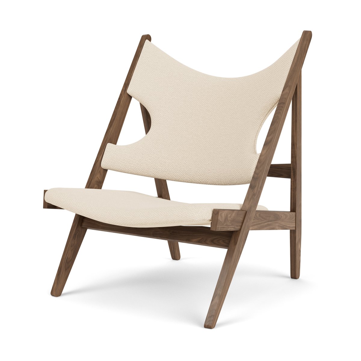 Audo Copenhagen Knitting lounge chair Walnut-Logan Jasmine