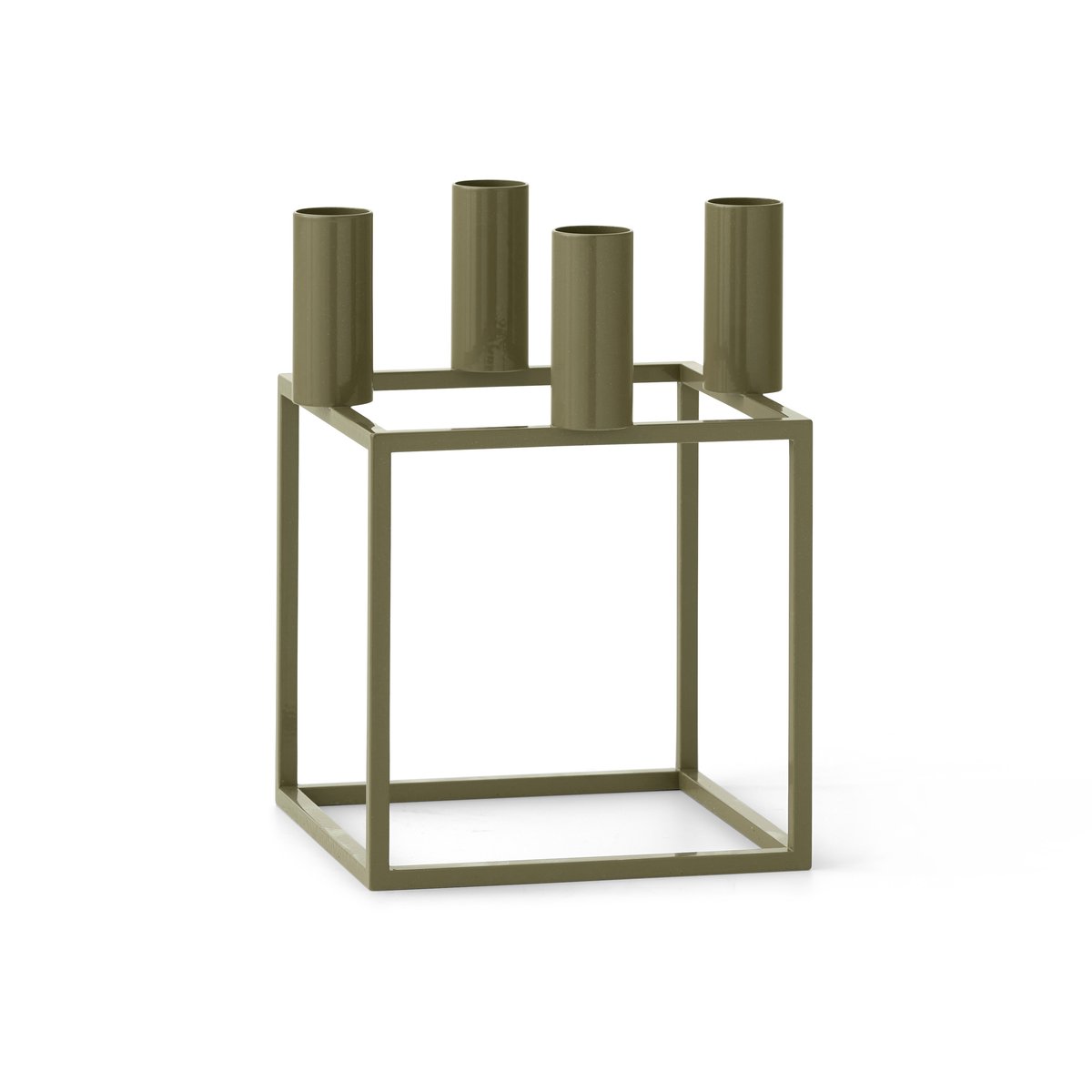 Audo Copenhagen Kubus 4 candle holder Olive