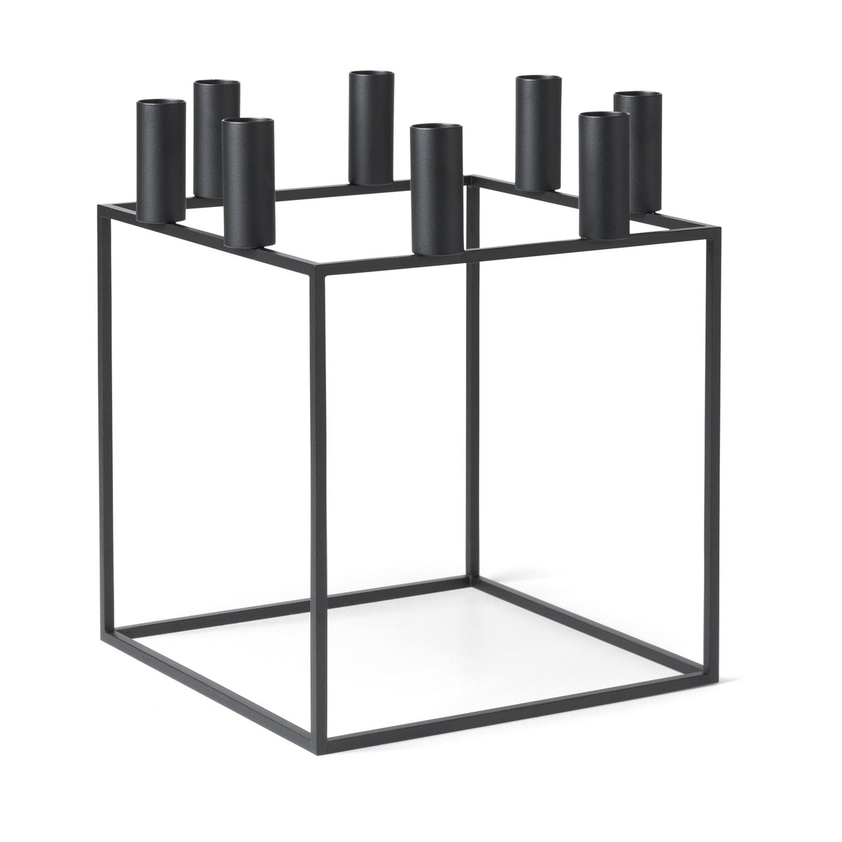 Audo Copenhagen Kubus 8 candle holder black