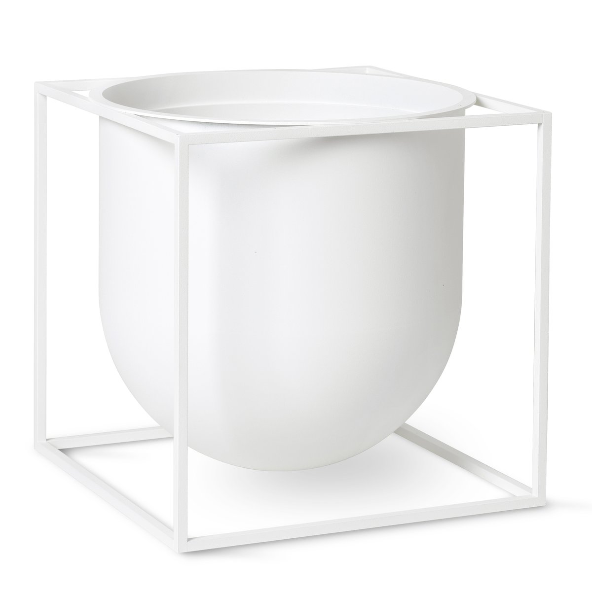 Audo Copenhagen Kubus flower pot 23 cm White | Scandinavian Design | Flower pots | White