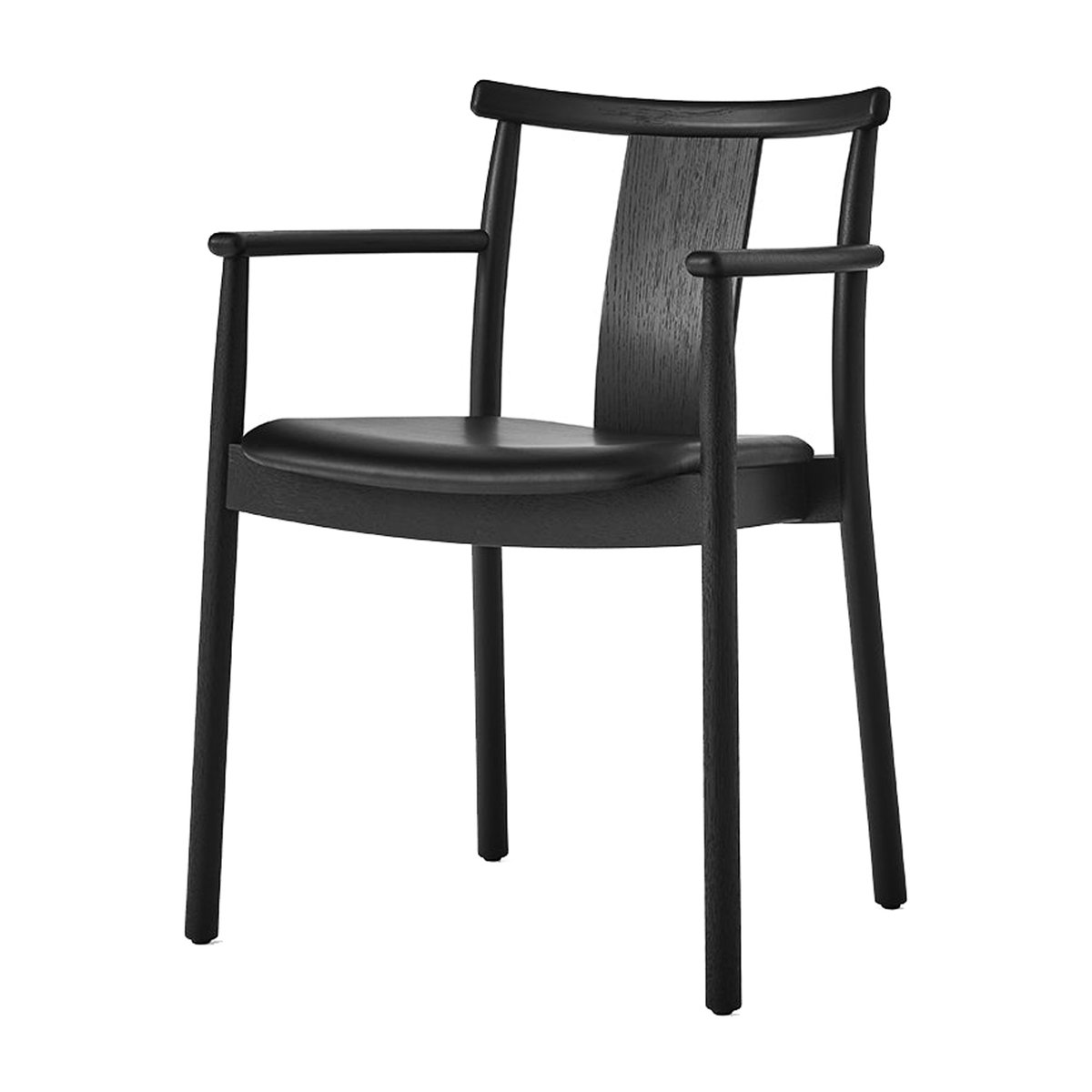 Audo Copenhagen Merkur arm chair with cushion Black-Dakar 0842 black