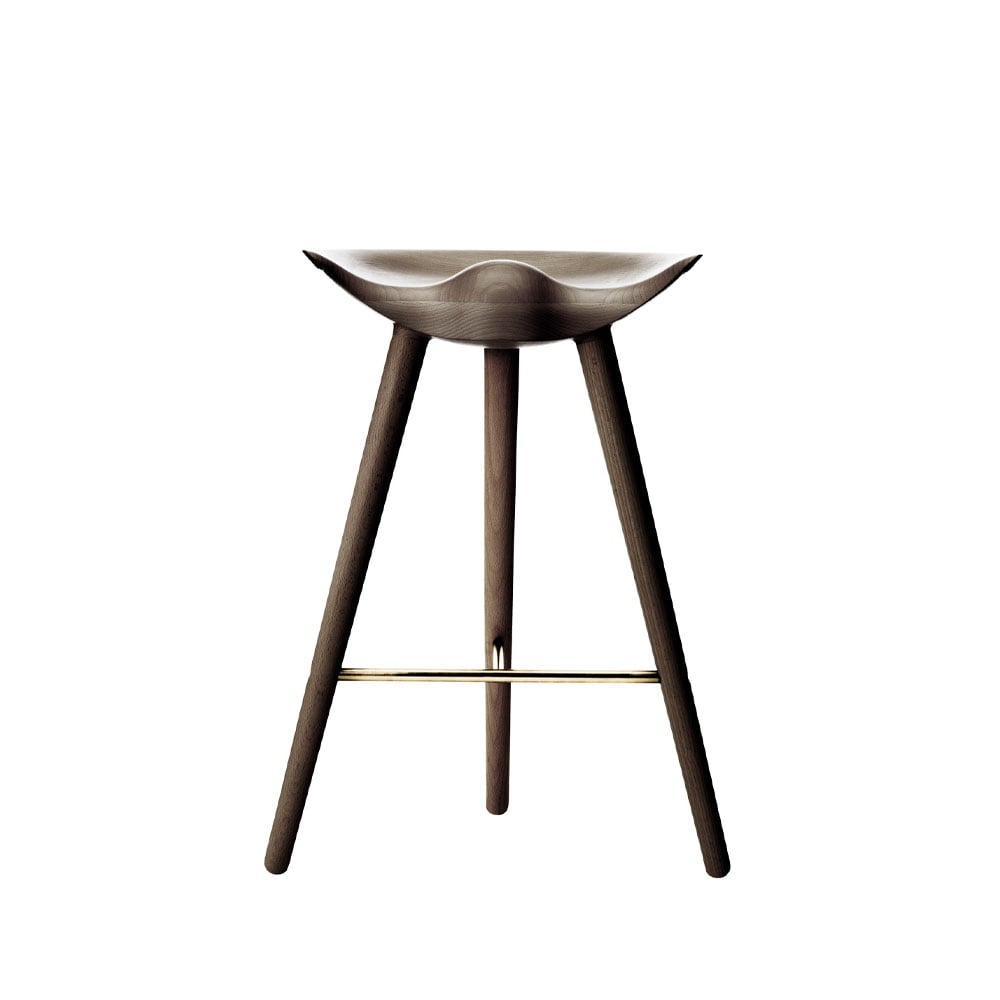 Audo Copenhagen ML 42 Barstool Brown oiled oak, brass