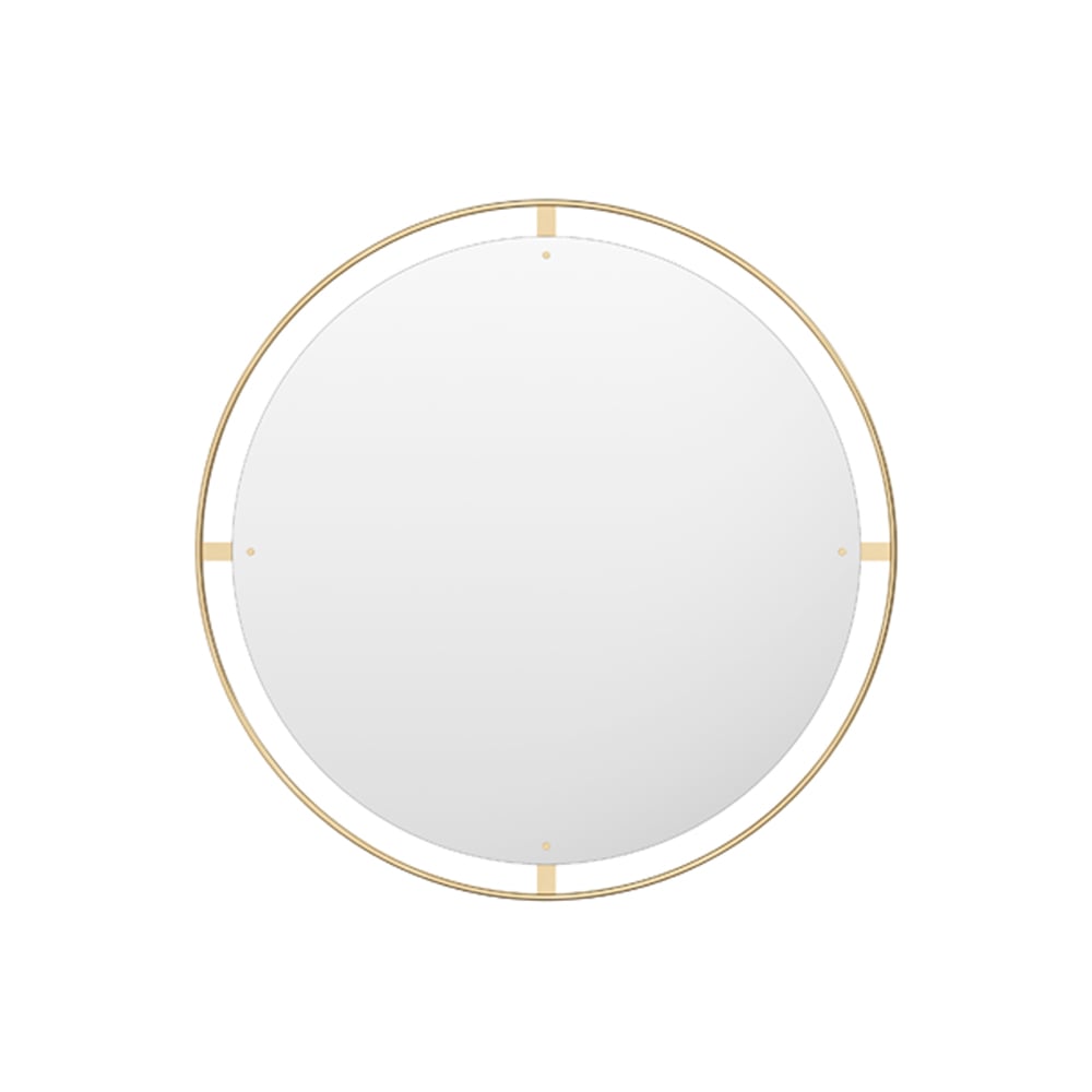 Audo Copenhagen Nimbus mirror Polished brass, ø110