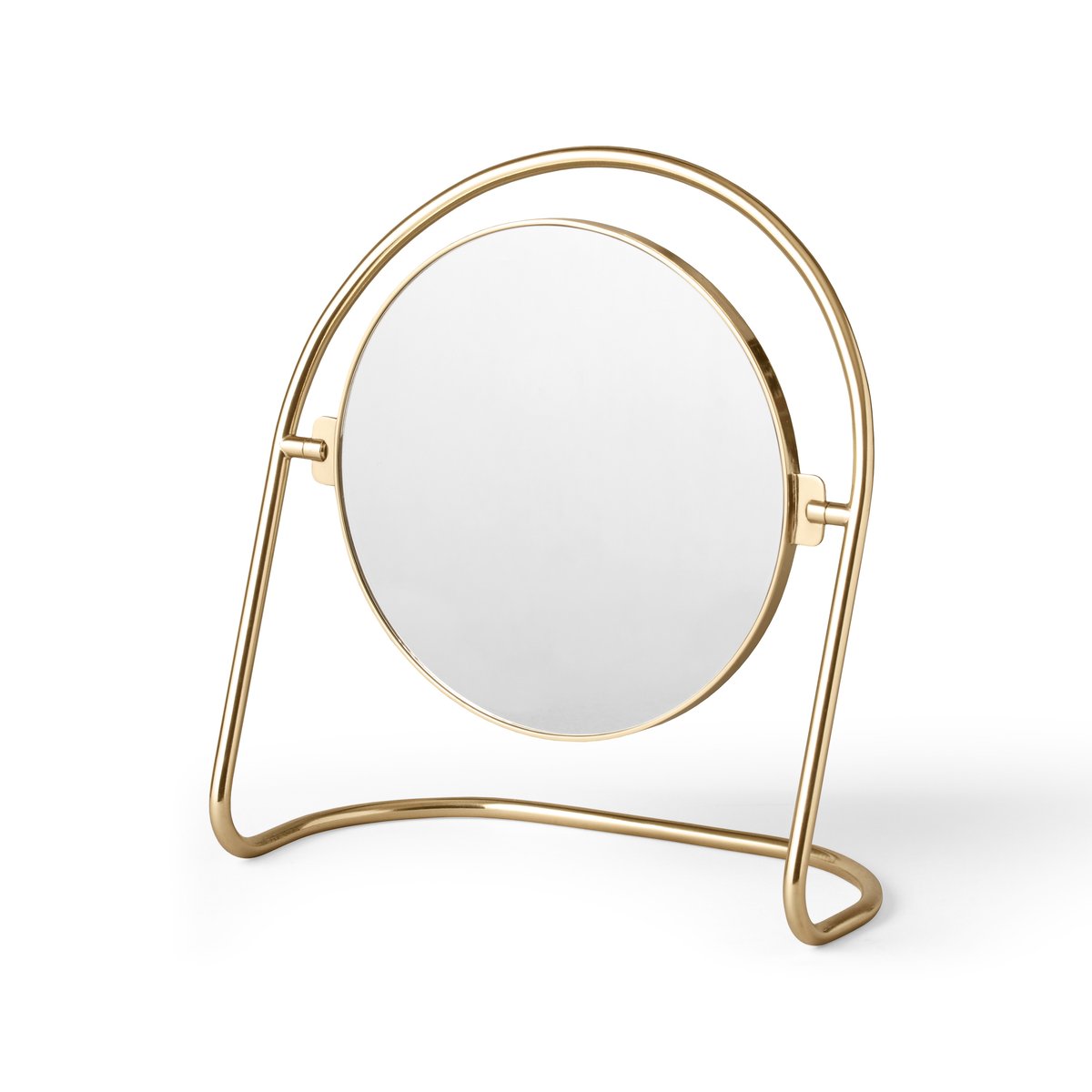 Audo Copenhagen Nimbus table mirror 25 cm Polished brass