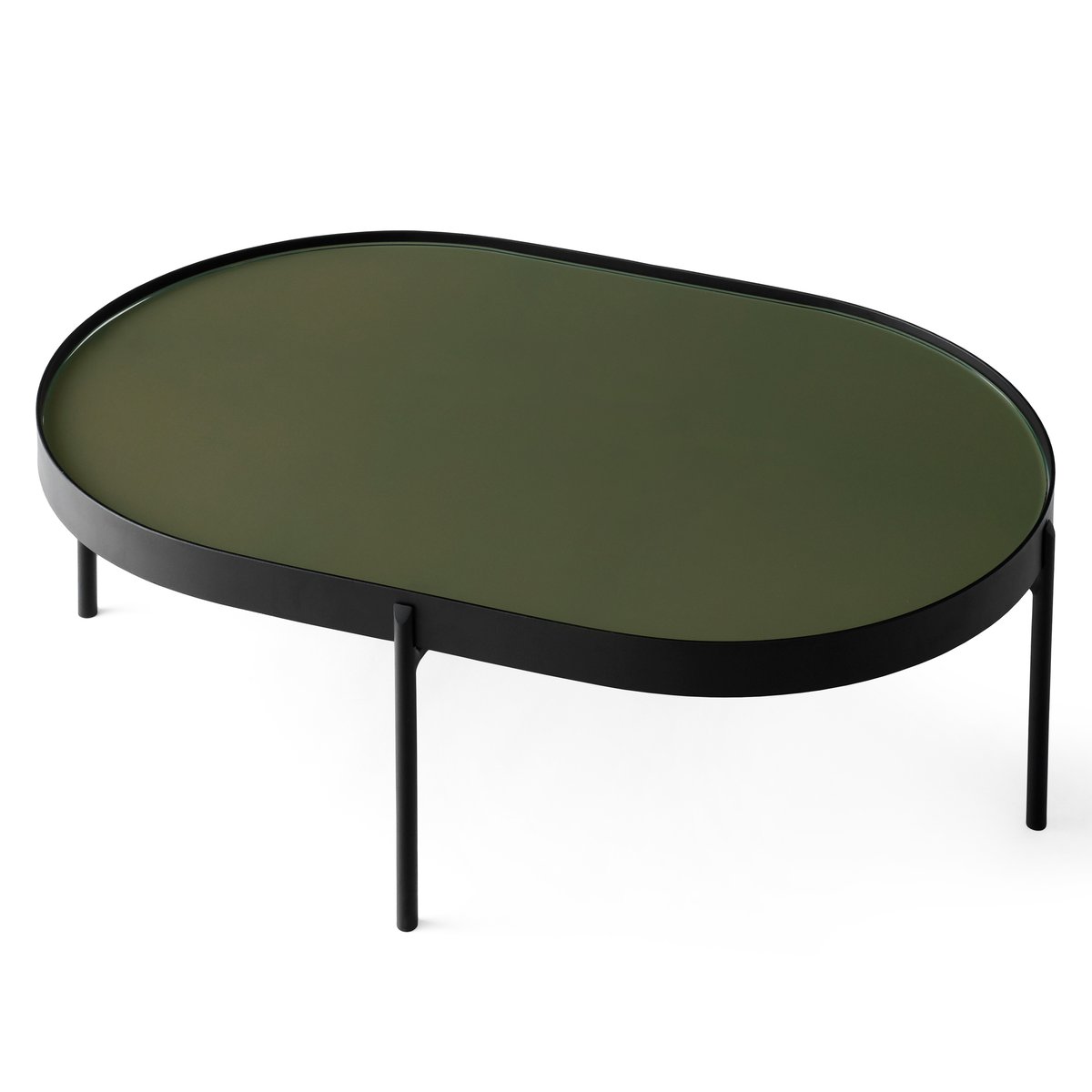 Audo Copenhagen NoNo coffee tableL 59.5x96.5 cm Black-dark green