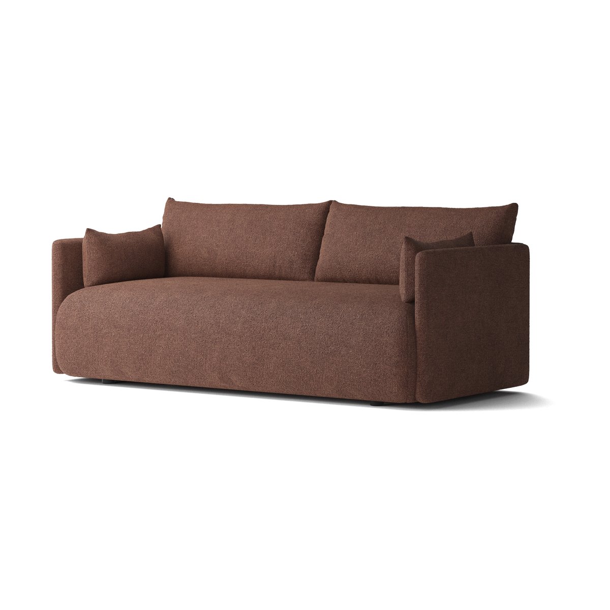 Audo Copenhagen Offset sofa 2-seats Audo Bouclé 08 Bordeaux