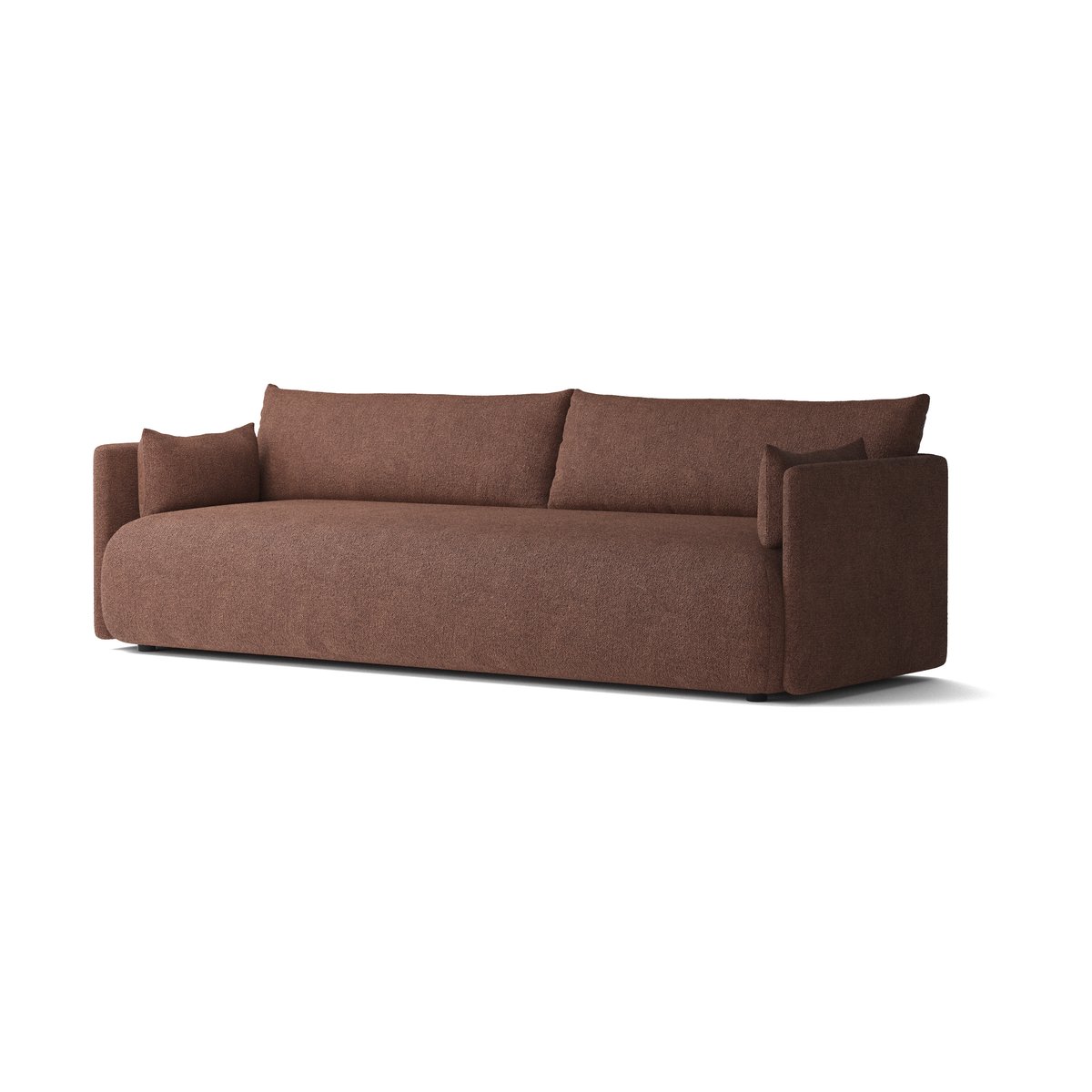 Audo Copenhagen Offset sofa 3-seats Audo Bouclé 08 Bordeaux