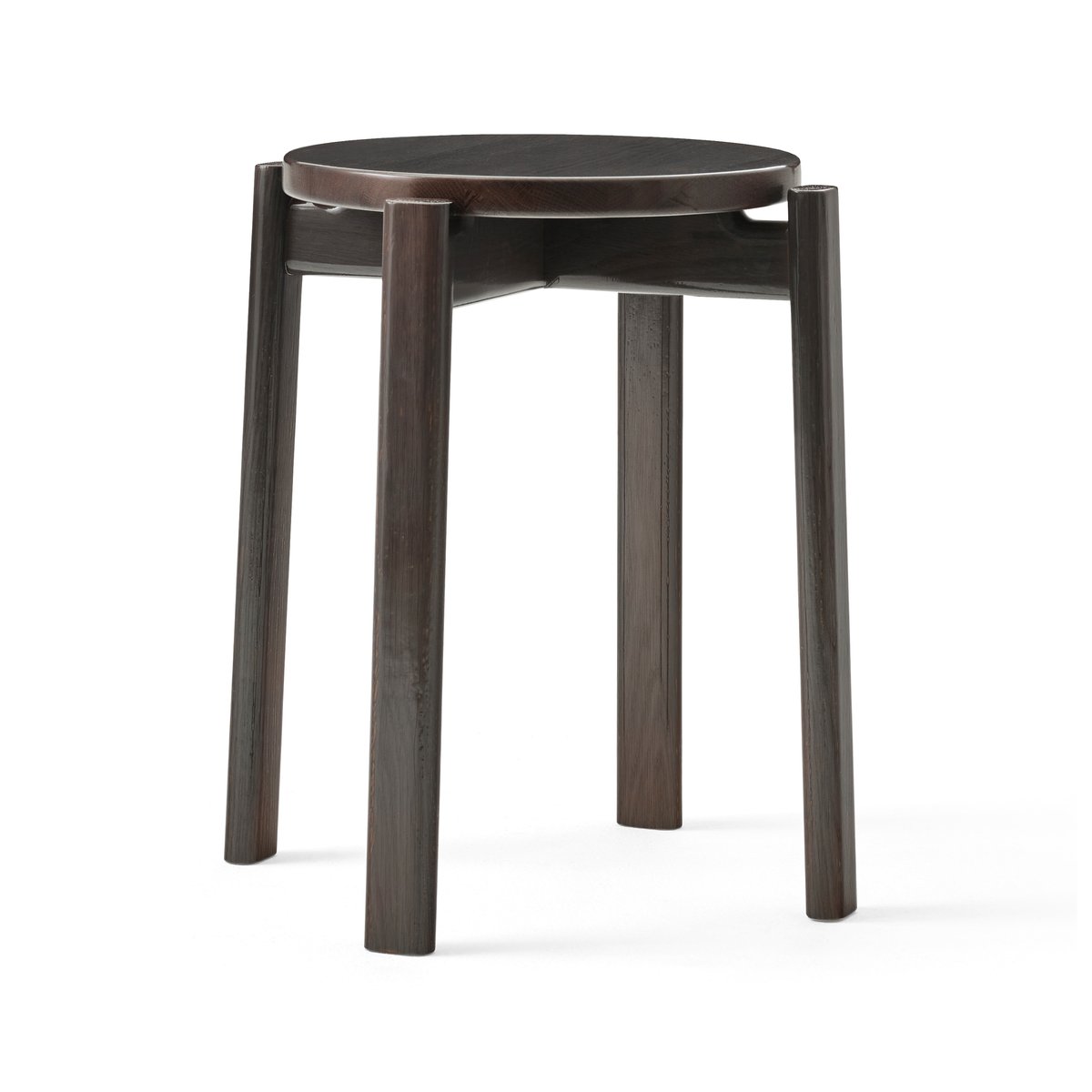 Audo Copenhagen Passage stool Dark lacquered oak