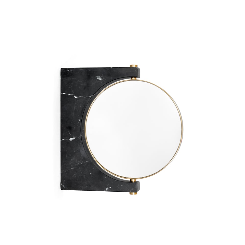 Audo Copenhagen Pepe Marble mirror Marble black, wall hung