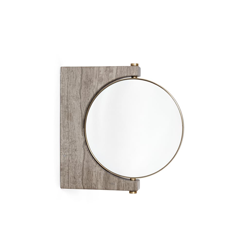 Audo Copenhagen Pepe Marble mirror Marble brown, wall hung