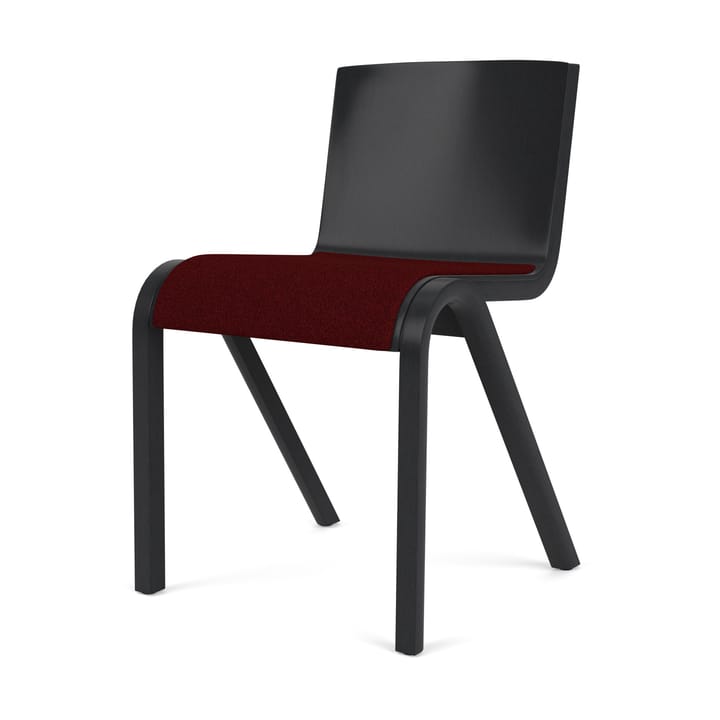 Ready chair upholstered seat, Black oak-Baru 0570 Red Audo Copenhagen