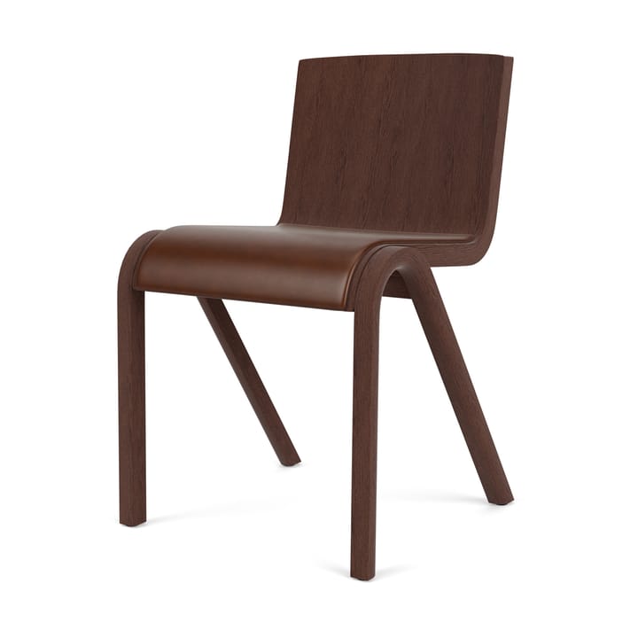 Ready chair upholstered seat, Red oak-Dakar 0329 Brown Audo Copenhagen