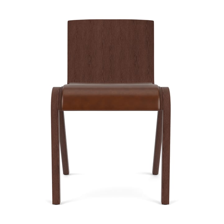 Ready chair upholstered seat, Red oak-Dakar 0329 Brown Audo Copenhagen