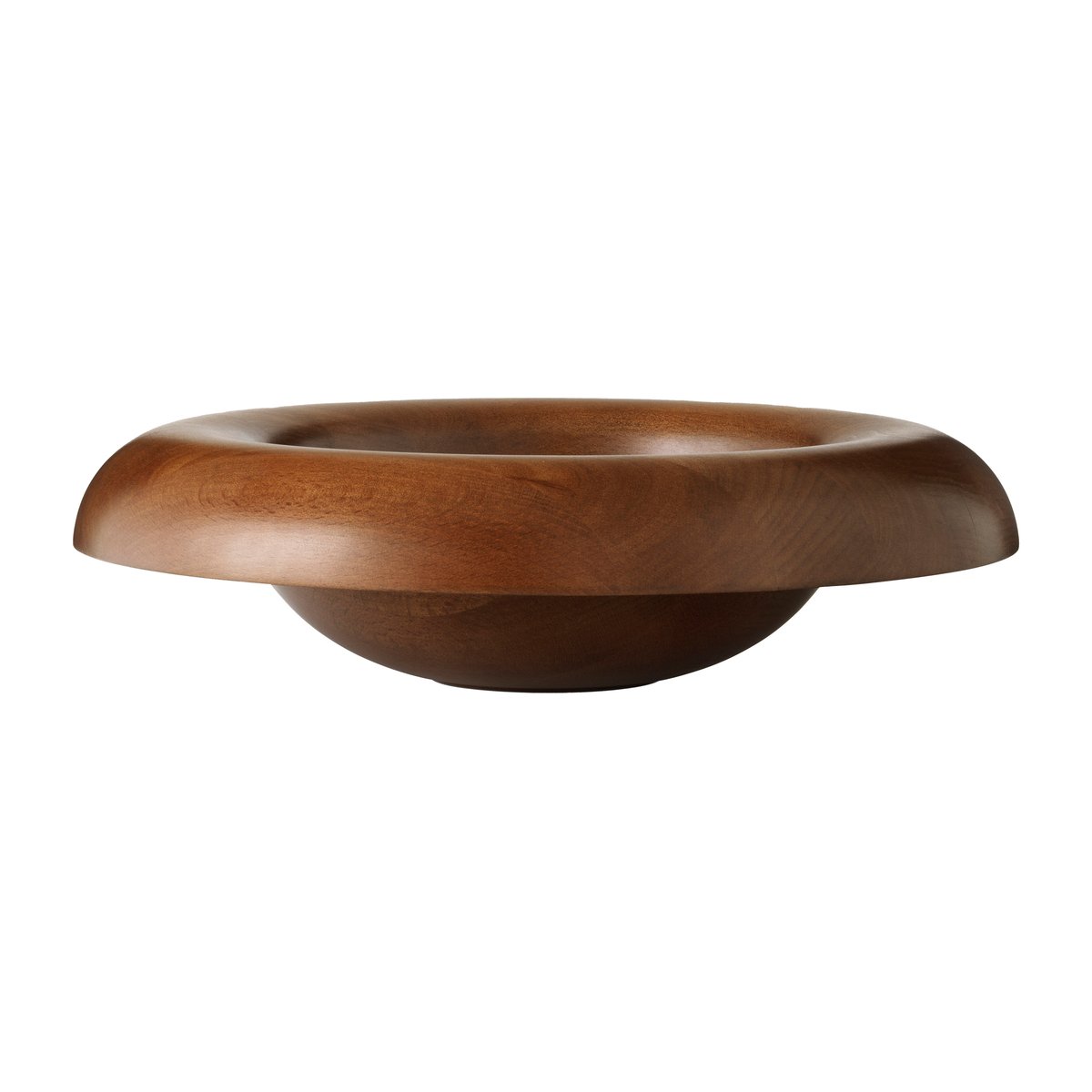 Audo Copenhagen Round bowl Ø42 cm Beechwood | Scandinavian Design | Decorative bowls | Brown