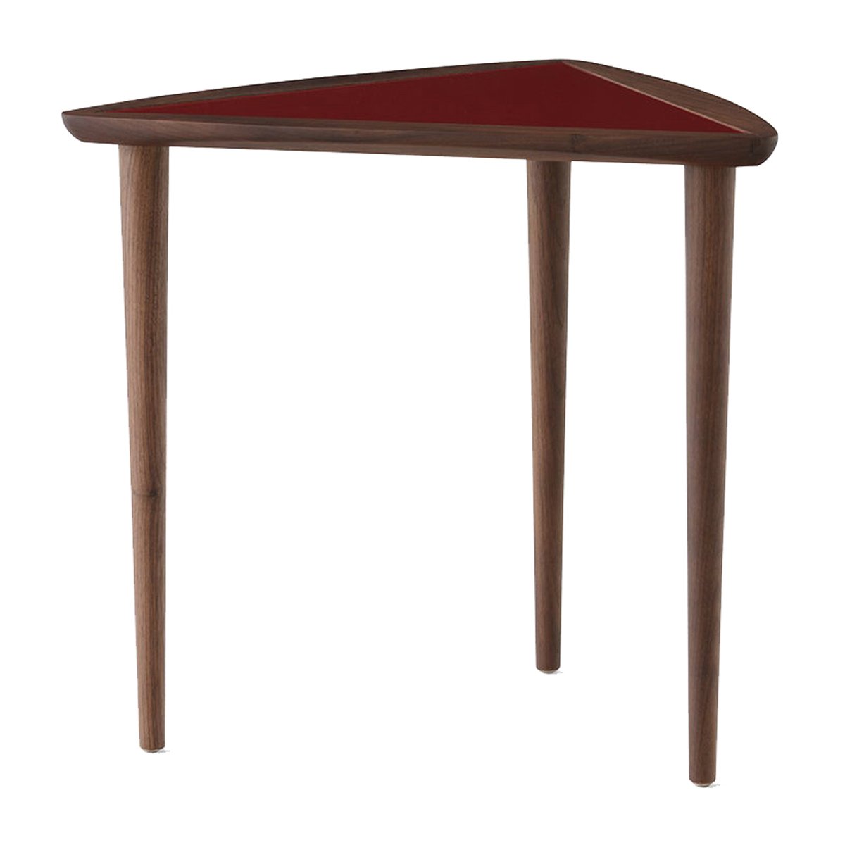 Audo Copenhagen Umanoff nesting side table Walnut-burgundy