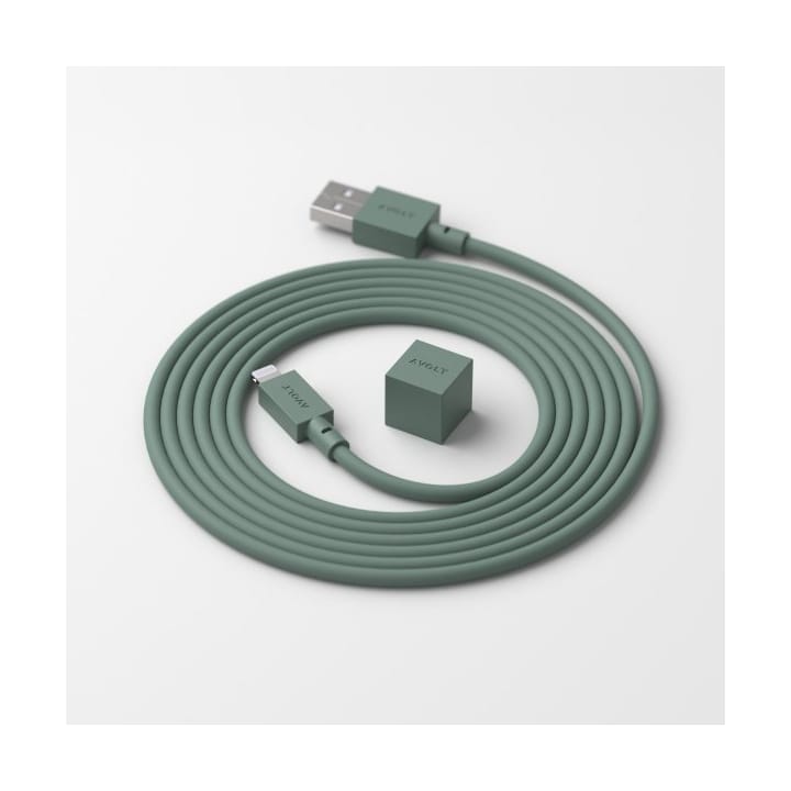 Cable 1 USB-A to Lightning 1.7 m, Green Avolt