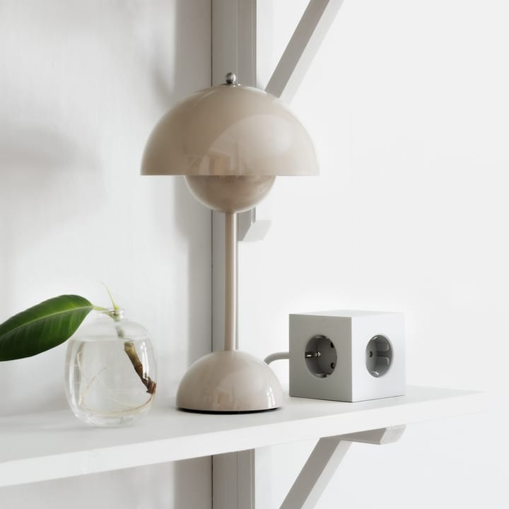 Square 1 socket, Gotland grey Avolt