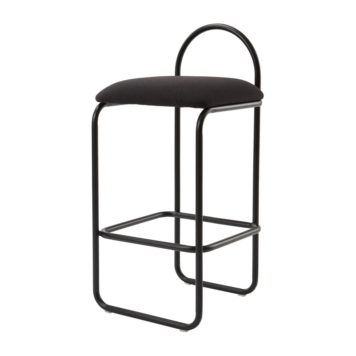 AYTM Angui bar stool bouclé Anthracite