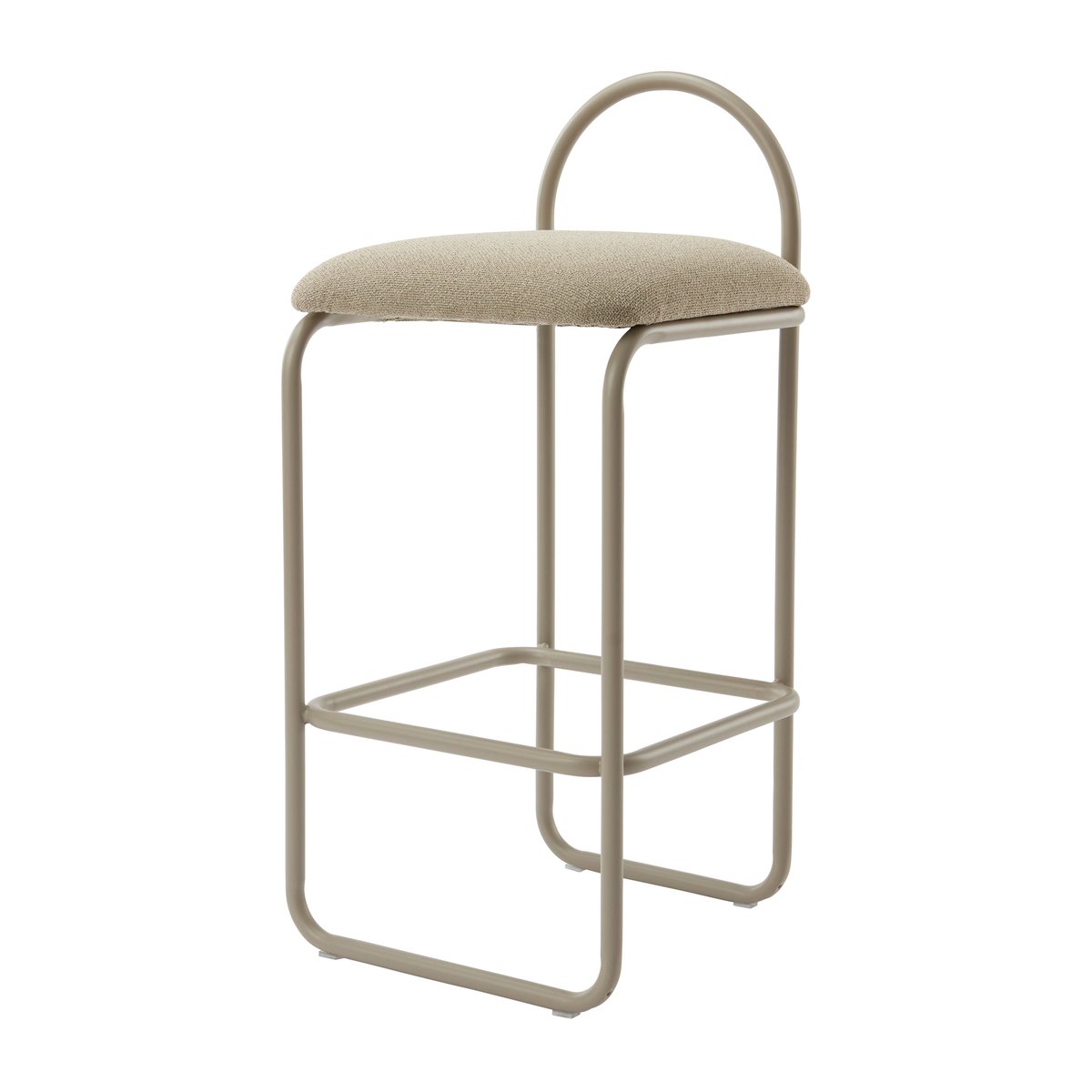 AYTM Angui bar stool bouclé Taupe