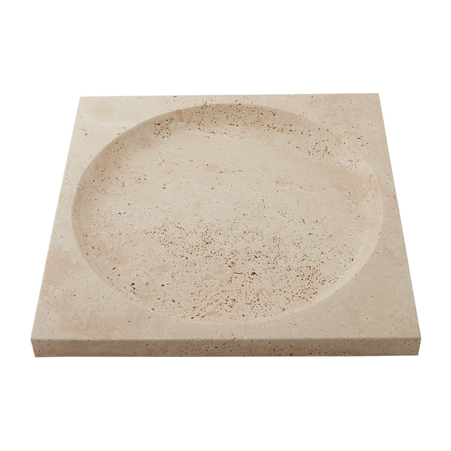 AYTM Regina saucer travertine 30x30 cm