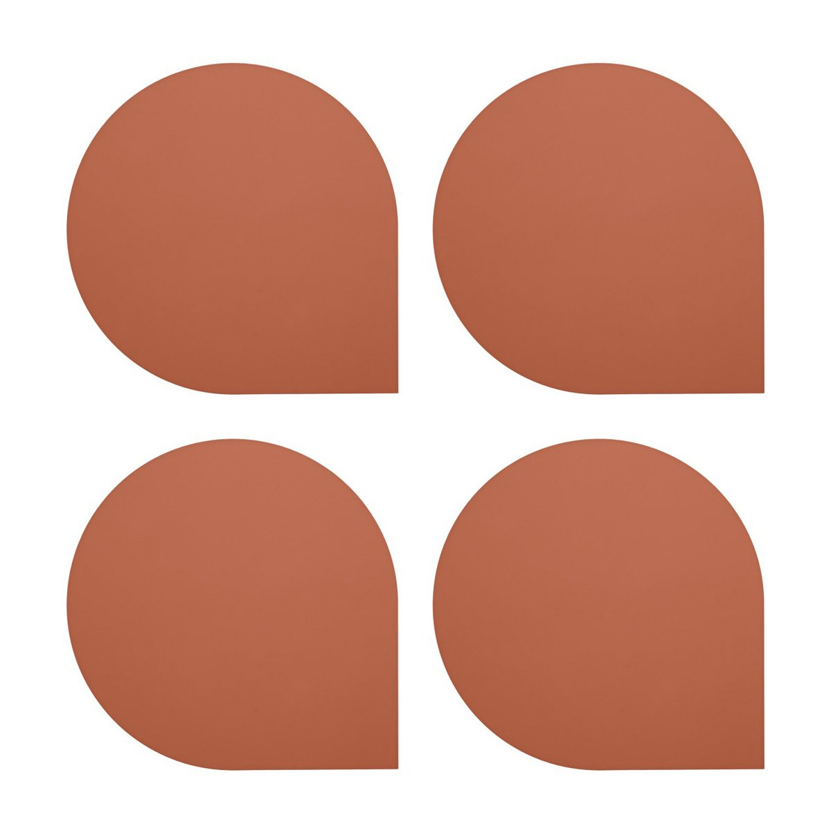 AYTM Stoa coaster 4-pack Gingerbread | Scandinavian Design | Coasters | Orange