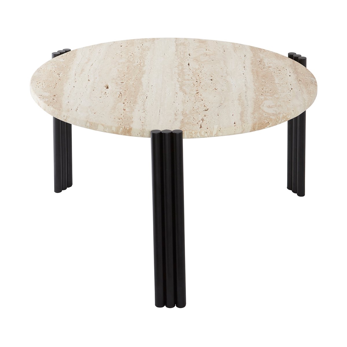 AYTM Tribus coffee table Ø60 cm Black travertine