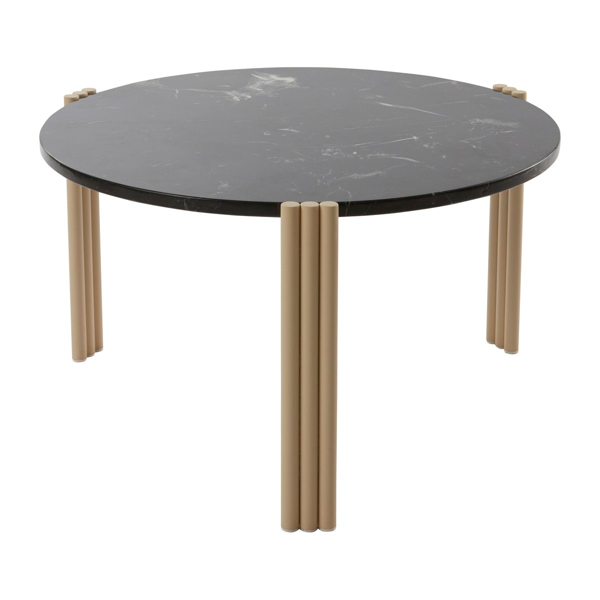 AYTM Tribus coffee table Ø60 cm Light Sand-black