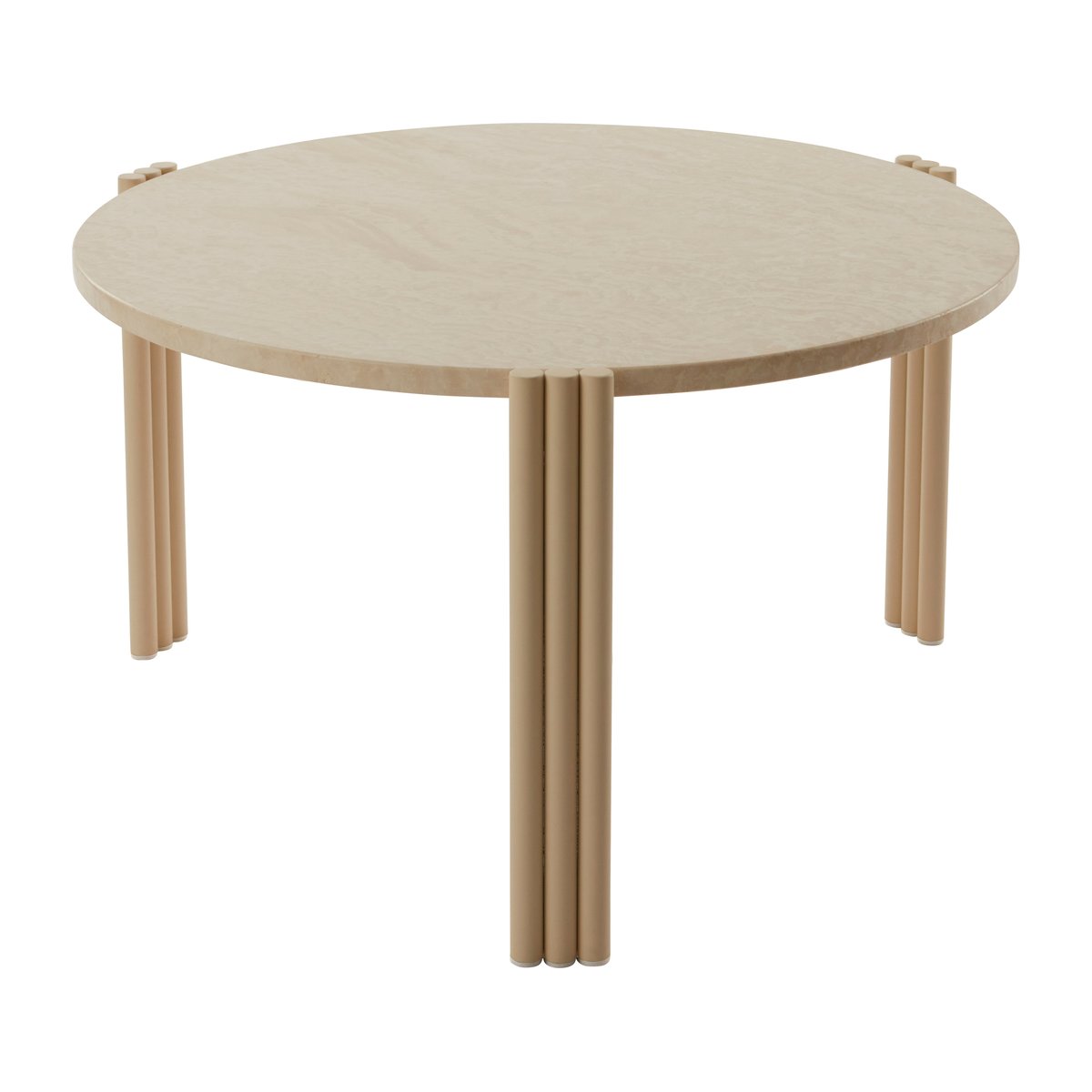 AYTM Tribus coffee table Ø60 cm Light Sand-travertine