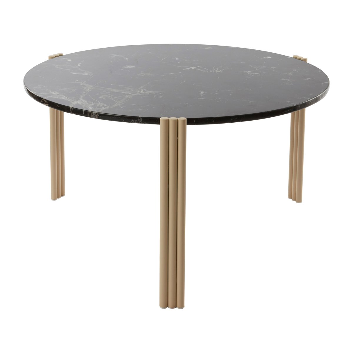 AYTM Tribus coffee table Ø80 cm Light Sand-black