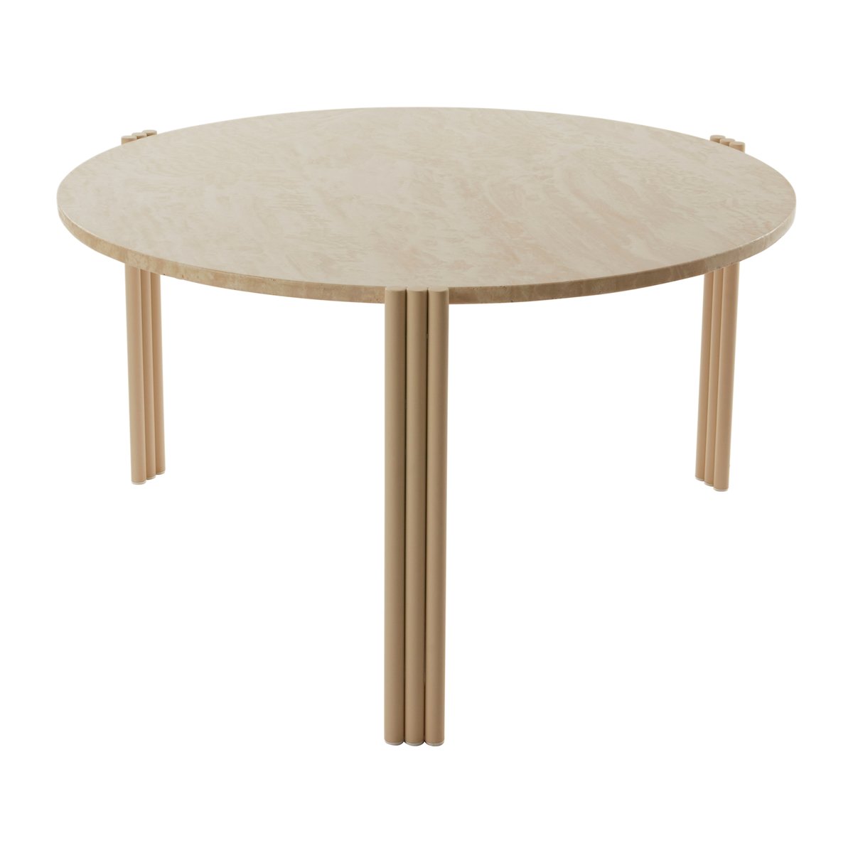 AYTM Tribus coffee table Ø80 cm Light Sand-travertine