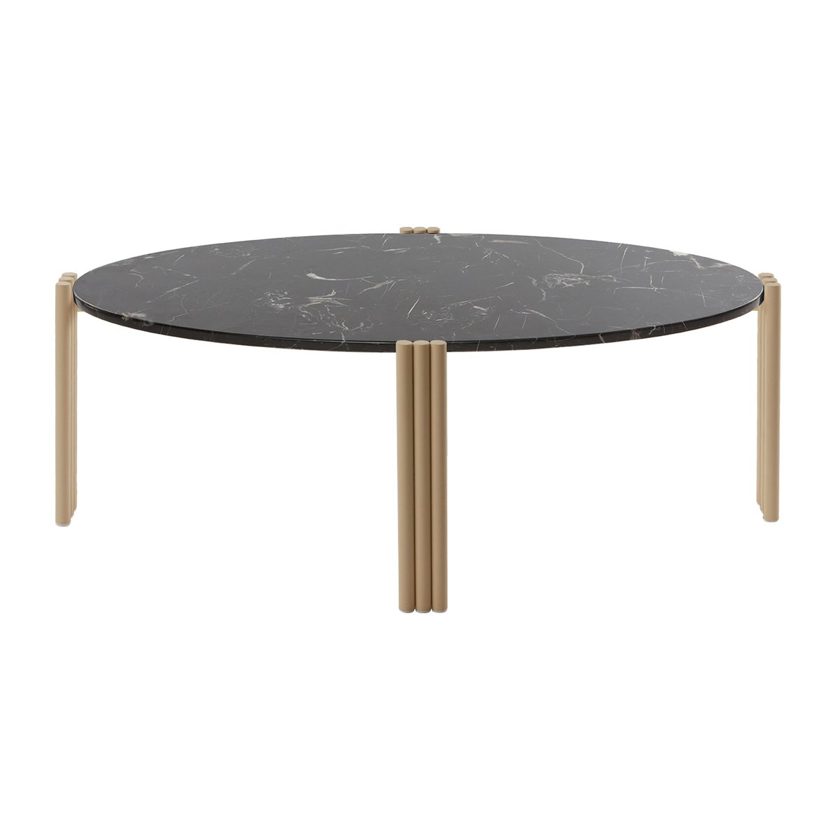 AYTM Tribus coffee table oval 92.4 x 47.6 x 35 cm Light Sand-black