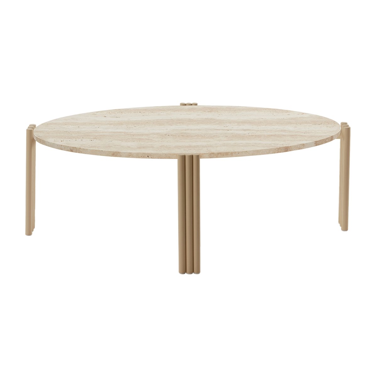 AYTM Tribus coffee table oval 92.4 x 47.6 x 35 cm Light Sand-black