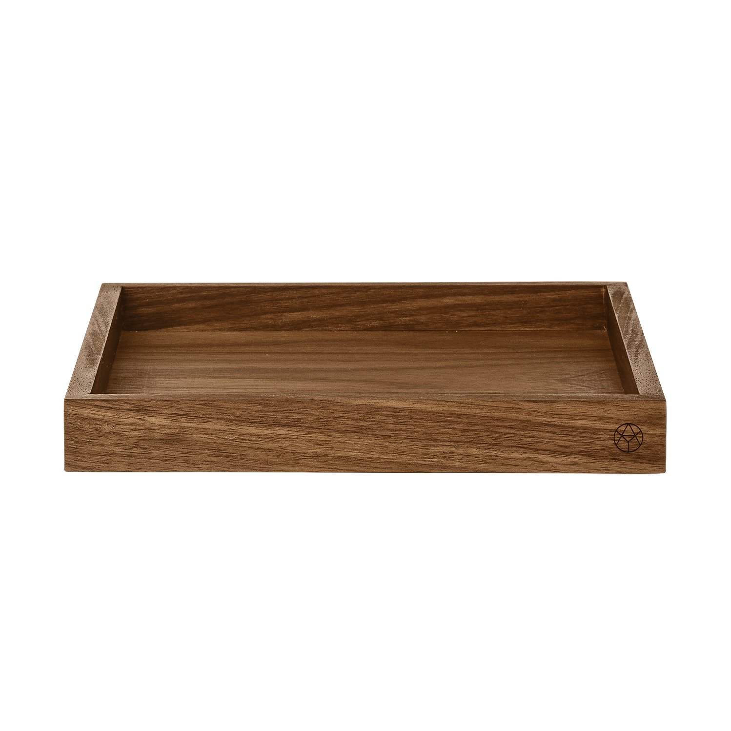 Unity square tray walnut small