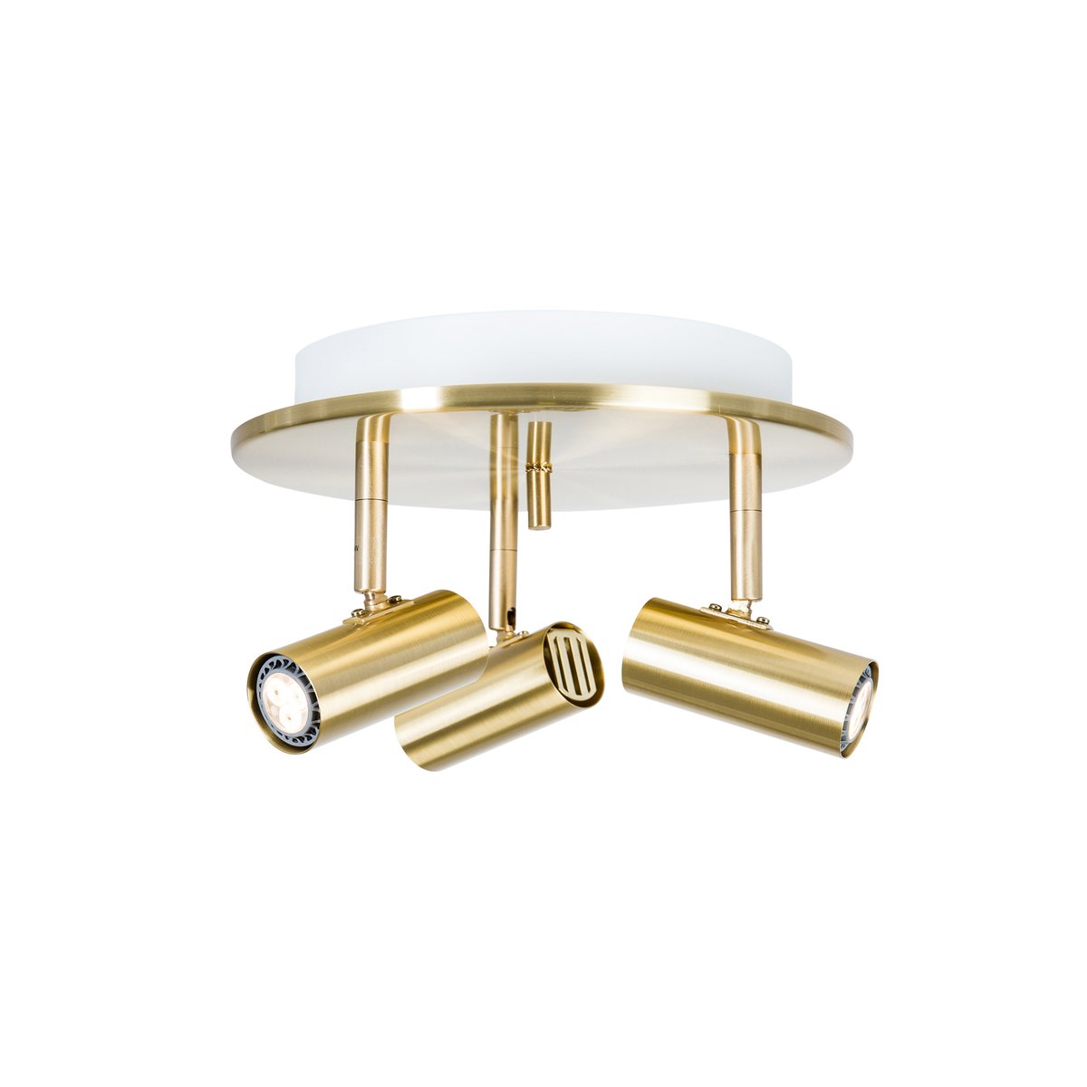 Belid Cato round ceiling spotlight 3 Polished brass